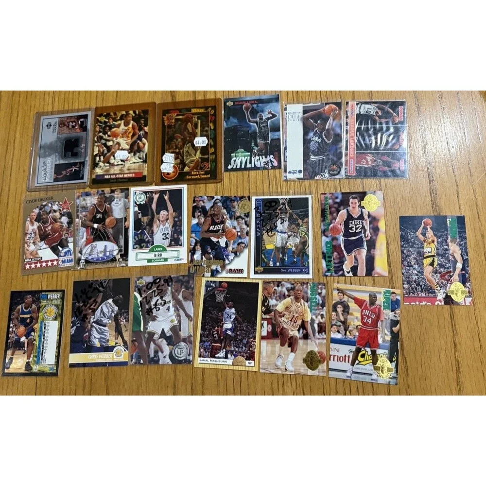Vintage 90s Basketball Card Lot 55 Cards Kobe Bryant RC Jordan Shaq Pippen Lot